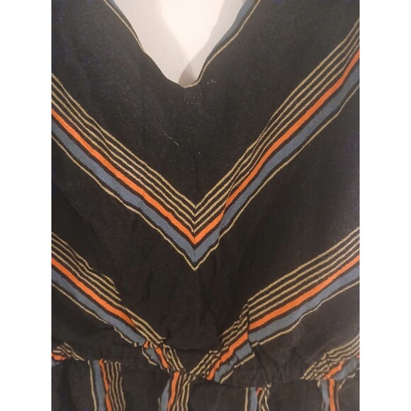 Free People Extra Small Striped  Top  Peplum Camisole Crop Whimsigoth - Picture 4 of 5